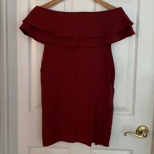 Snap Strapless Dress